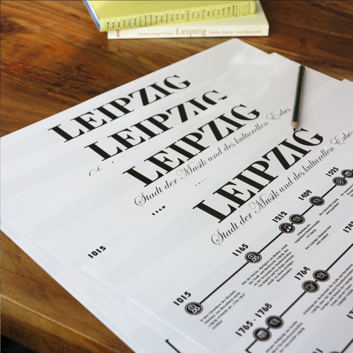 Leipzig Poster - Stadt der Musik und des kulturellen Erbes - The Sense of Doubt