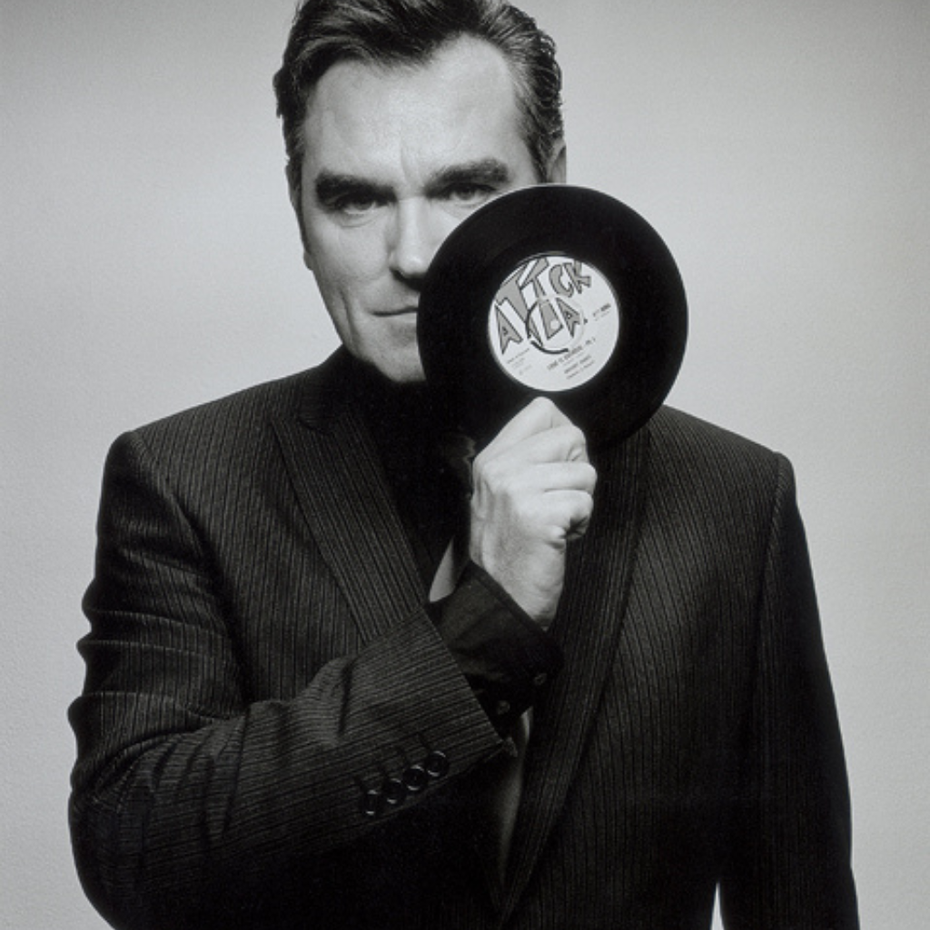 Studio shot of Morrissey NME 04/2004 B&W