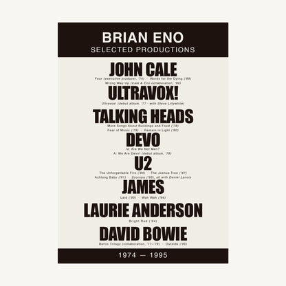 Studio Architects – Selected Productions Poster Series