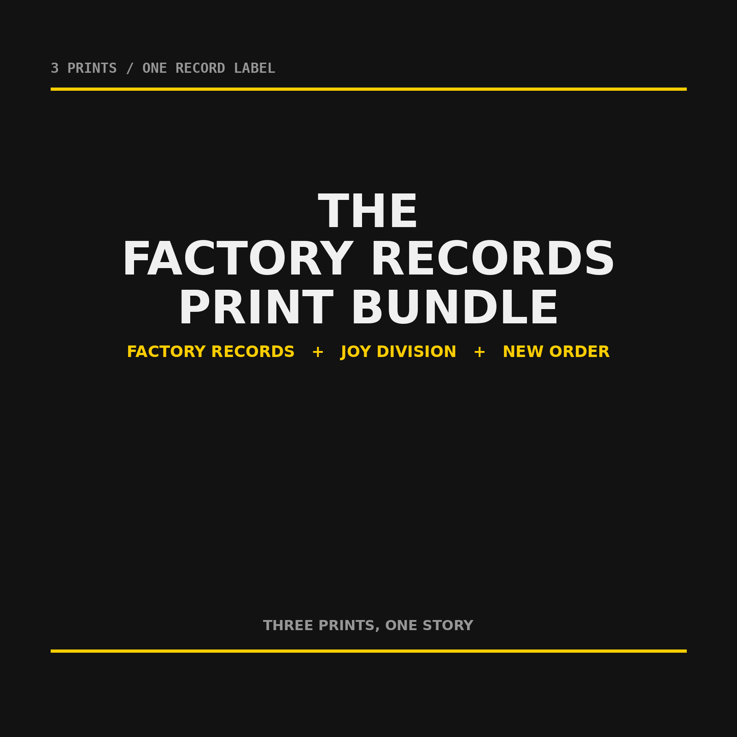 The Factory Records Story Bundle (3 Prints)