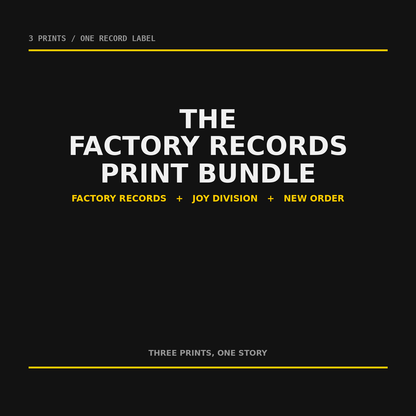 The Factory Records Story Bundle (3 Prints)