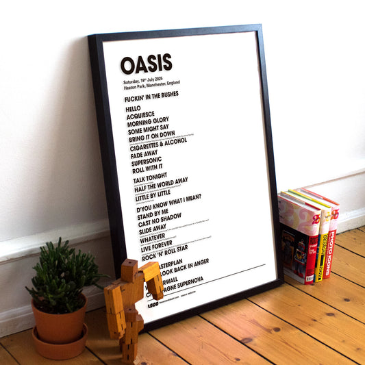 Custom Setlist Print | Any Band or Artist | Print or Digital