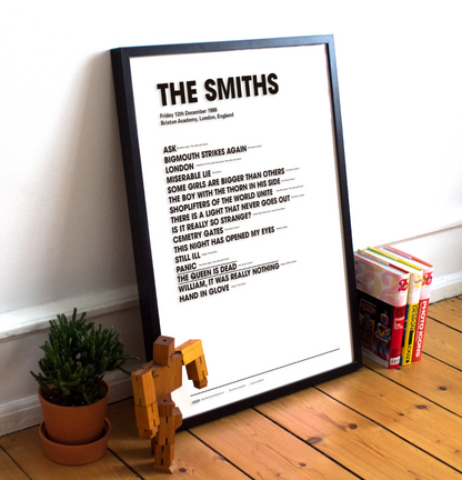 Custom Setlist Print - Any Band or Artist