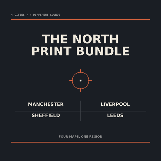 The North Bundle: Manchester, Liverpool, Sheffield & Leeds (4 Maps)